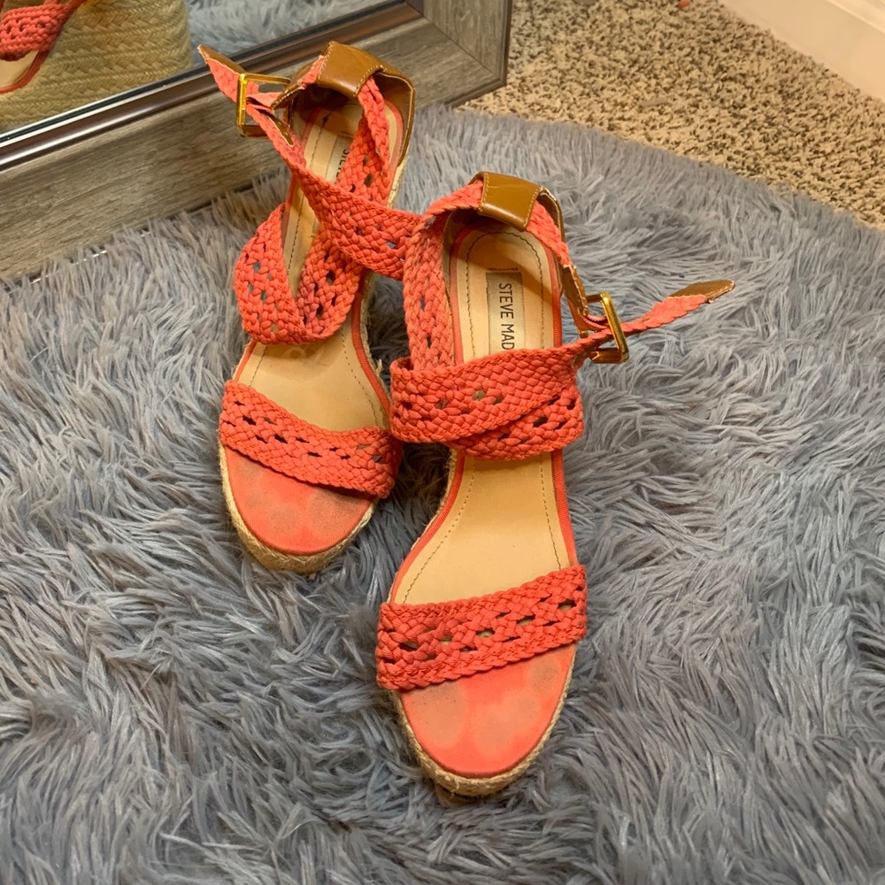 Steve Madden orange heels
